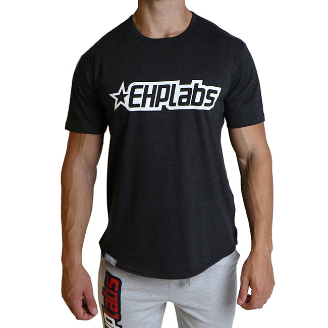 EHPlabs OVERSIZED COTTON T-SHIRT BLACK / PINK