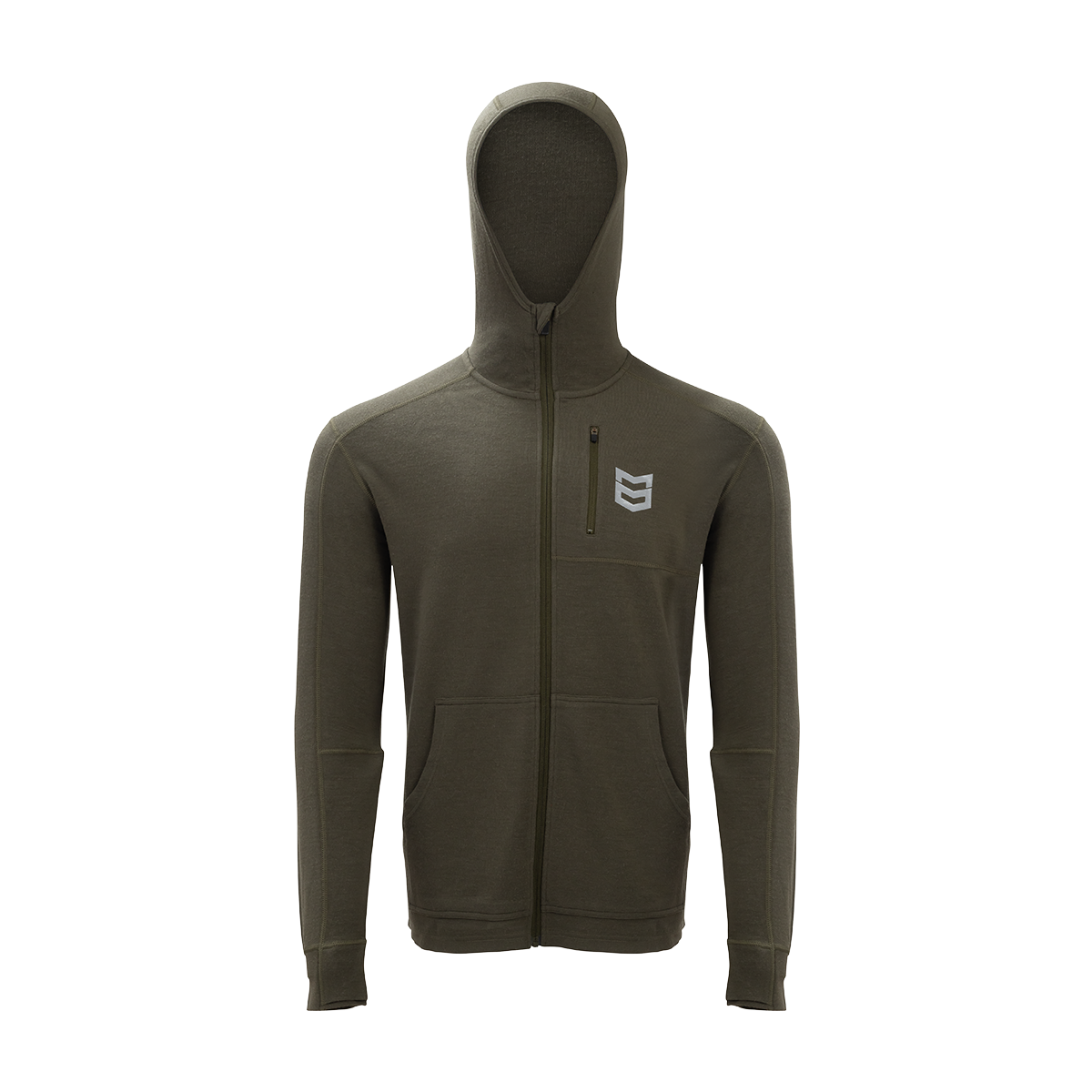 BATTLEGROUND MERINO FULL ZIP HOODIE 350G