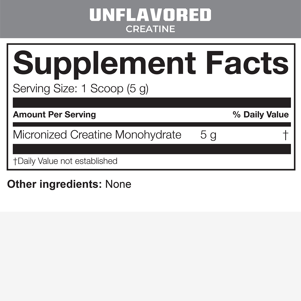 CREATINE MONOHYDRATE 5 CREATINE MONOHYDRATE