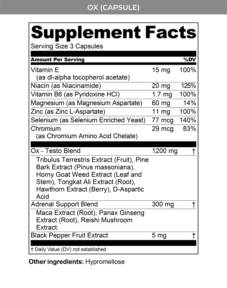 OX - Testosterone Boost 4 OX - Testosterone Boost