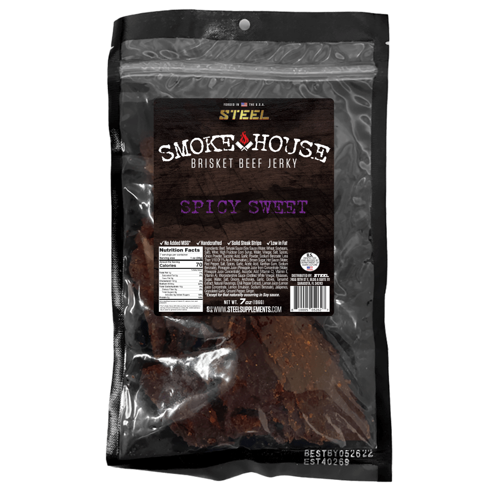 7 oz. Steel Smokehouse Brisket Beef Jerky 5 7 oz. Steel Smokehouse Brisket Beef Jerky