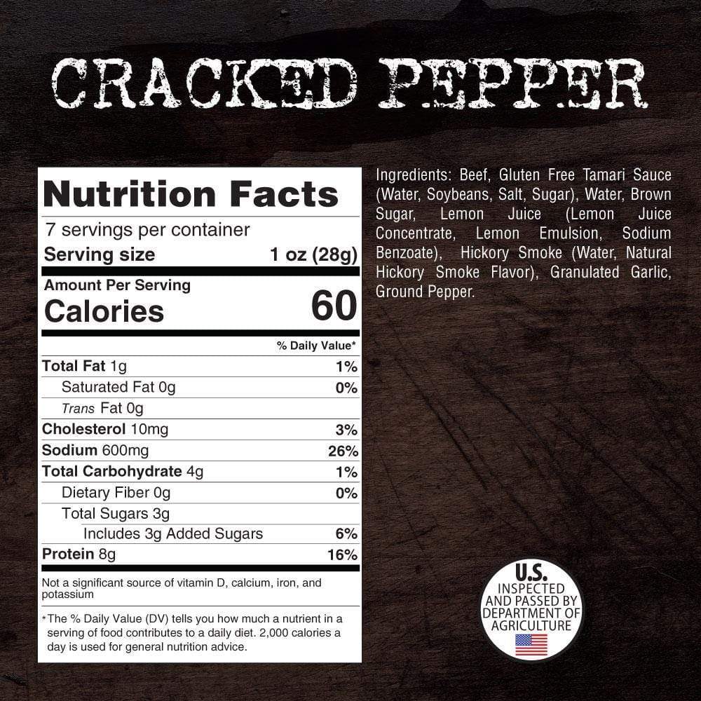 7 oz. Steel Smokehouse Brisket Beef Jerky 9 7 oz. Steel Smokehouse Brisket Beef Jerky