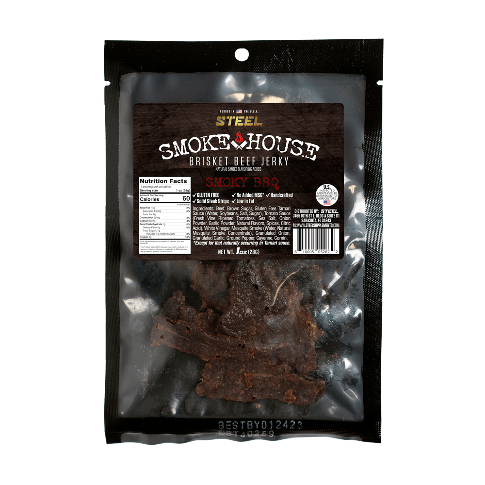 1 oz. Steel Smokehouse Brisket Beef Jerky