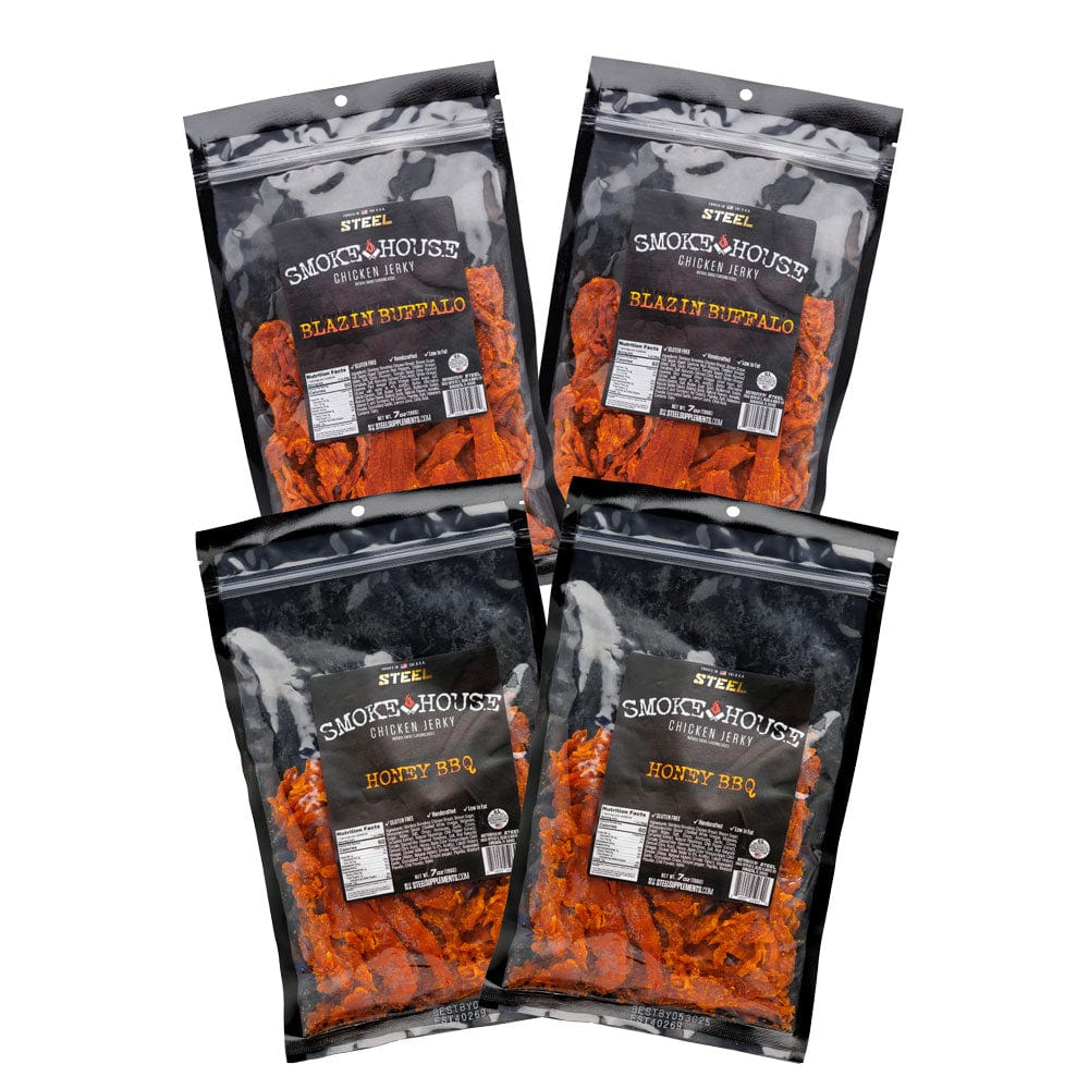 7 oz. Steel Smokehouse Chicken Jerky Variety Pack