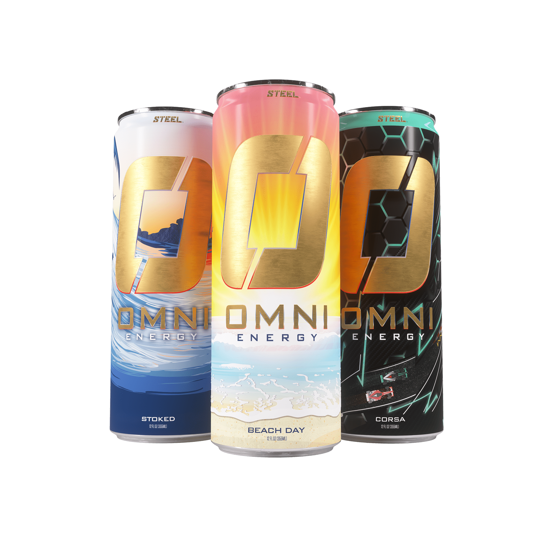 Omni Energy Drink Bundle - 1 Can of Each Flavor