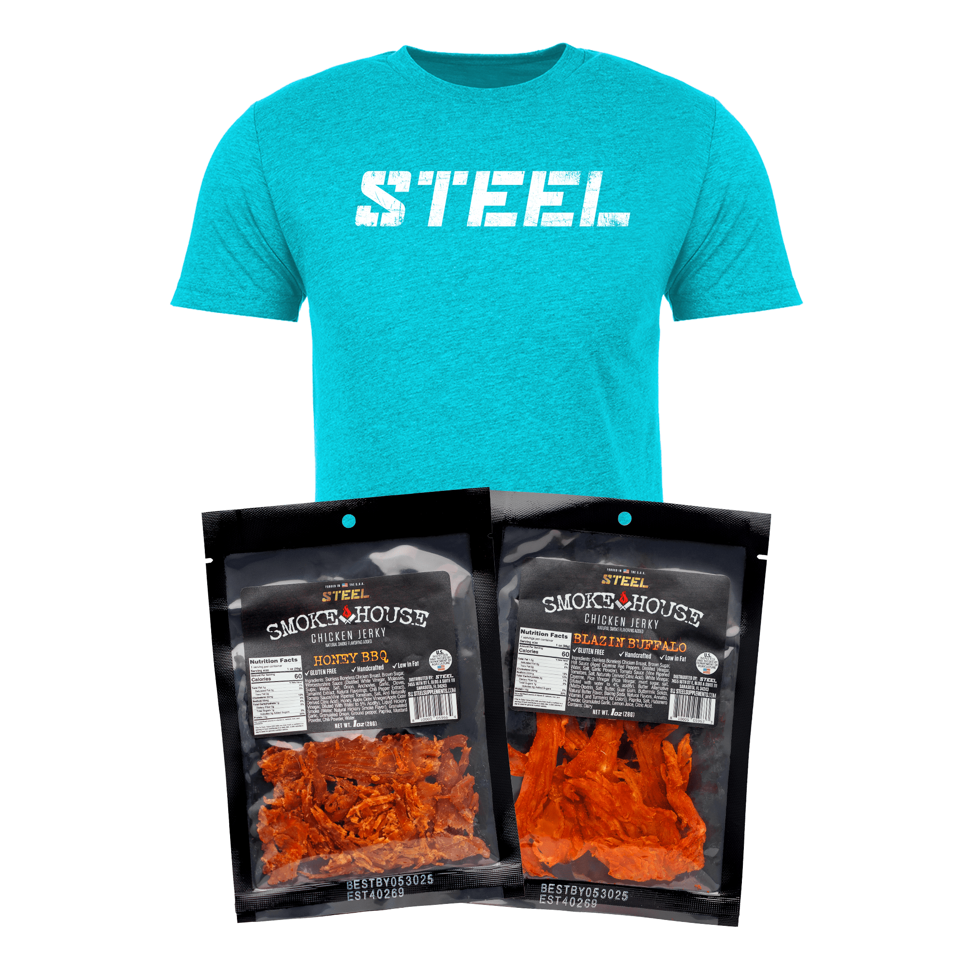 Chicken Jerky Bundle with T-Shirt 1 Chicken Jerky Bundle with T-Shirt