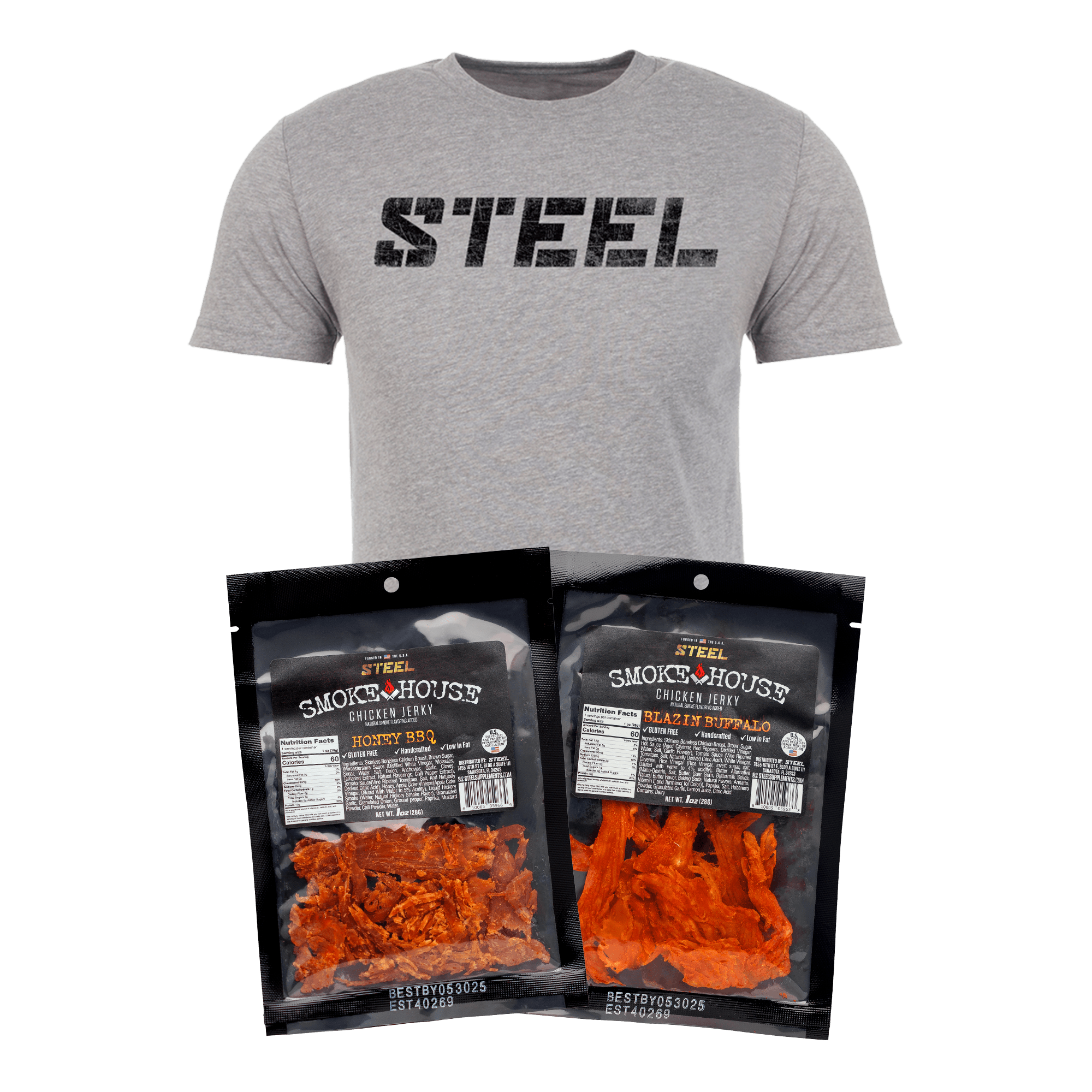 Chicken Jerky Bundle with T-Shirt 2 Chicken Jerky Bundle with T-Shirt