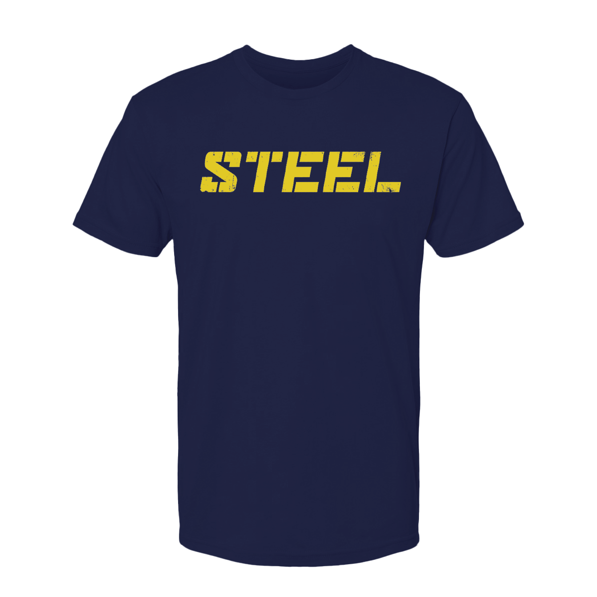 Navy with Yellow Steel T-Shirt