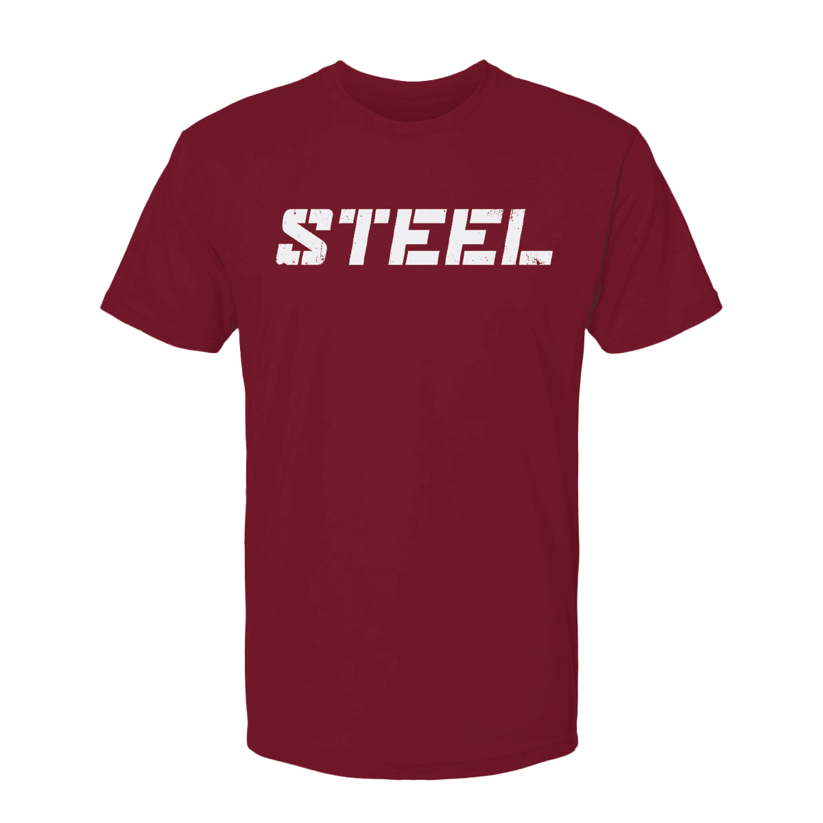 Cardinal with White STEEL T-Shirt